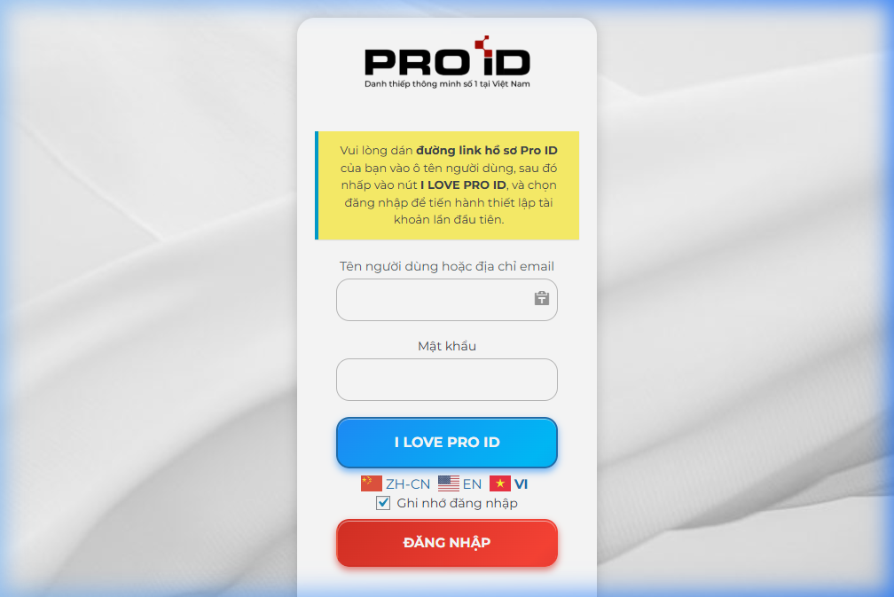 ProID - Digital Business Card Platform