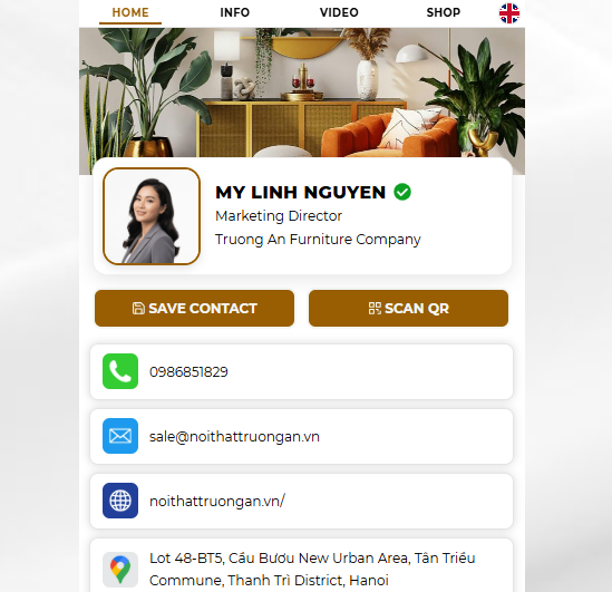 Mỹ Linh Nguyễn Công ty nội thất Trường An